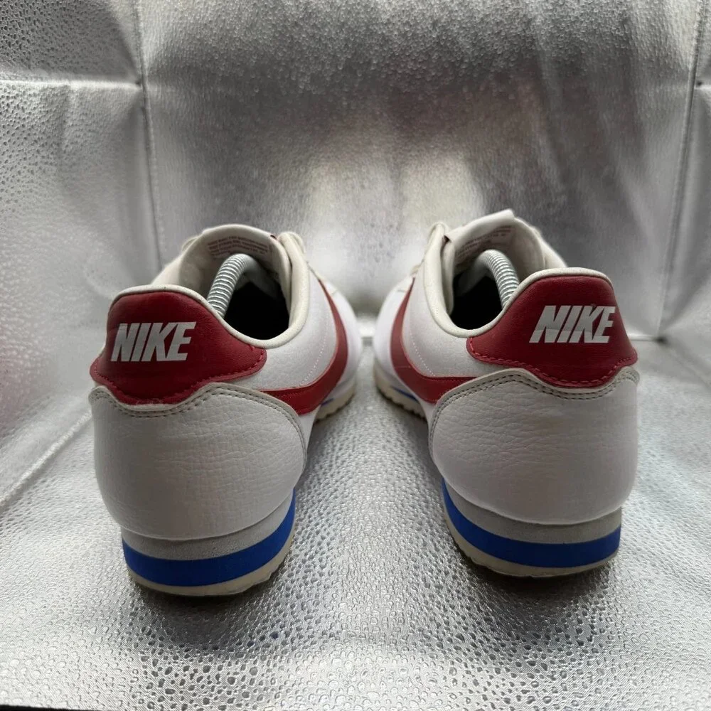Size 12 Nike Classic Cortez Leather Forrest Gump White‎ Mens Sneakers 749571-154